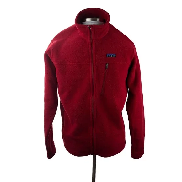 Patagonia Simple Synchilla Fleece Jacket Full Zip Red Men's Size Large - Picture 11 of 11
